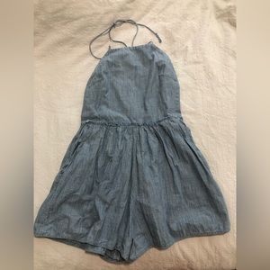 Aritzia Wilfred FOU Halter Backless Romper